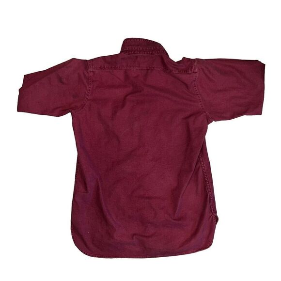 Cabela's Shirt Men's XL Casual Button Down Red Long Sleeve Shacket Heavy - Picture 2 of 9